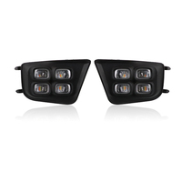 Gobison LED blanc et ambre feu antibrouillard DRL avec signal jaune feu de circulation diurne pour TOYOTA Tacoma 2011-2015 feu antibrouillard