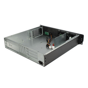 2U 19 Zoll Industrie-Servergehäuse K245F mit SGCC-Material, Unterstützung für 3,5/2,5 Zoll HDDs, 2*8025 Lüfter, 4 Full-Height-Steckplätze, auf Lager - Product Image 3