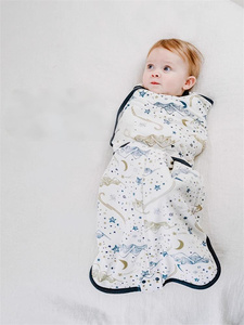Sacco a pelo caldo per neonati in bambù personalizzato con cerniera per neonati per tutta la notte accogliente 4 diversi modi da indossare - Product Image 2
