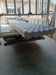 Telhas de Telhado Estilo Espanhol em Material Composto Vermelho para Hotéis e Parques, Feitas de Resina Sintética PVC ASA - Product Image 4