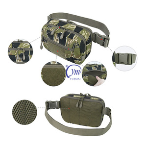 Riñonera Táctica Ligera y Portátil para Correr y Senderismo al Aire Libre, con Diseño de Camuflaje Negro y Sistema de Extracción Rápida - Product Image 4