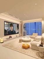 Meuble TV moderne en panneaux de particules avec support mural pour salon et appartement - Écologique, durable, rangement personnalisable |   Supports TV
