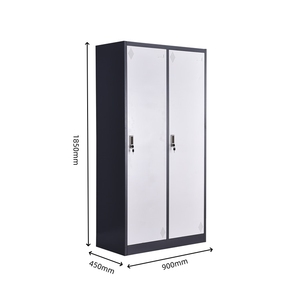 Thép <span class=keywords><strong>Locker</strong></span> Chất Lượng Cao Thép 2-Cửa Almari <span class=keywords><strong>Locker</strong></span> Phòng Tập Thể Dục Trường Nhân Viên Nhân Viên Quần Áo Treo Tủ Quần Áo - Product Image 4