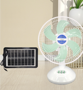 10 Inch Low Moq Oem Handig Transport Draagbare Dc/Ac Oplaadbare Ventilatie Zonne-Staande Tafelventilator - Product Image 1