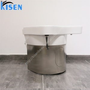 อ่างล้างผมเซรามิก Kisen อุปกรณ์สปาสำหรับร้านเสริมสวย วัสดุเซรามิก ทนทาน - Product Image 5