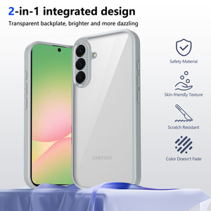 Custodia Protettiva <span class=keywords><strong>Antiurto</strong></span> in TPU e PC per Samsung Galaxy A37, Cover Trasparente Opaca - Product Image 3