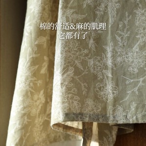 Floral <b>Apron</b> Cotton Linen <b>Kitchen</b> Household Wearable For Adults Women All Seasons Daily Use - Product Image 4