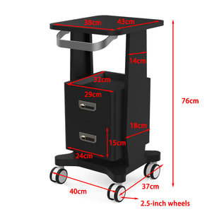 Carrito de Metal de Alta Calidad con 2 Cajones para Escáner Dental, Resistente, con 4 Ruedas, Diseño Moderno para Uso en Hoteles y Baños - Product Image 4