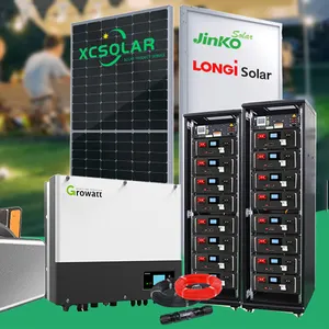 550W Jinko 태양 전지 패널 시스템 에너지 저장 용기 3 상 하이브리드 인버터 100kw 발전소 500Kw 태양 에너지 시스템