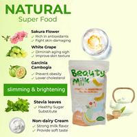 Poudre de boisson au collagène de melon japonais Bioby OEM pour l'éclaircissement et l'hydratation de la peau, sans colorants artificiels, marque privée pour femmes