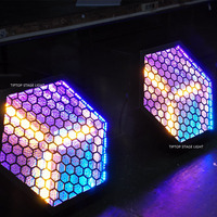 Pixel-Steuerbare LED-Bühnenbeleuchtung 3*500W COB RGB Hintergrundbeleuchtung Professionelle DMX512 RDM Vintage Sechseck-Lampe für Hochzeit DJ