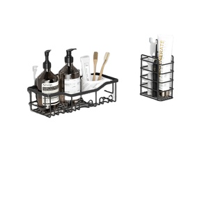 长星新款方形无铁浴室搁板浴室洗漱用品储物架肥皂架 - Product Image 1