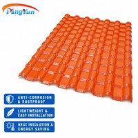 Tuiles de toiture en PVC ASA légères, anti-corrosion et isolantes thermiquement, style espagnol, pour résidences