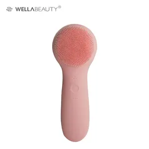 Rechargeable Facial Cleaning Beauty Skin Care Tool Silicone Waterproof Facial Cleaning Brush Silicone Face Cleanser Hand Held