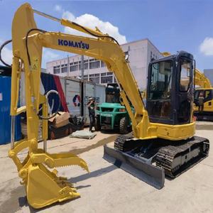Excavadora Komatsu PC55 popular a la venta, excavadora Komatsu con orugas de goma usadas en buenas condiciones de trabajo - Product Image 3
