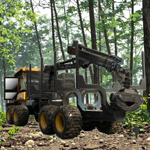 Camión volquete de madera Grapple Log Crane Maquinaria forestal Forwarder Cargador telescópico Núcleo Equipo de manejo de materiales - Product Image 6