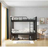 Lit superposé en métal moderne et durable pour appartements et dortoirs d'employés – Vente directe en gros