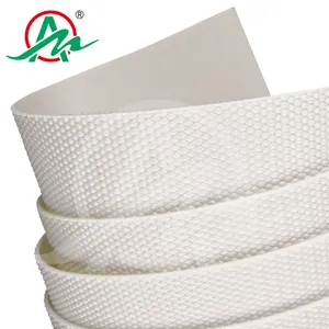 White Small Diamond Pattern Conveyor Belt Snake Skin Line Pattern Pvc Conveyor Belt