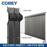 Lames de protection en PVC imitation bois pour clôture grillagée, flexibles, durables, résistantes au vent, faciles à poser soi-même, vente en gros