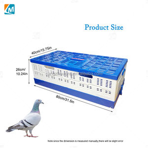 YYB fabrika fiyat plastik kuş taşıma taşıyıcı besleyici ve tiryakisi ile dayanıklı taşınabilir katlanabilir yarış güvercin yayın kafes - Product Image 2