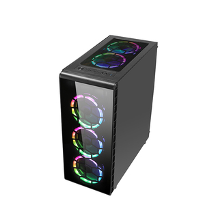 Gabinete Pc Case Gaming <span class=keywords><strong>Computer</strong></span> Rgb Fans, precio de fábrica Glass <span class=keywords><strong>Desktop</strong></span> Stock <span class=keywords><strong>Computer</strong></span> System Carcasa de plástico ATX Mid Tower CN;GUA - Product Image 5