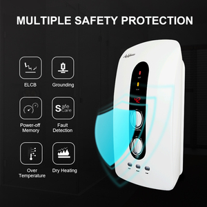 <span class=keywords><strong>Chauffe</strong></span>-<span class=keywords><strong>eau</strong></span> électrique sans réservoir pour salle de bain d'hôtel, 3500W 5500W IPX4, douche chaude instantanée <span class=keywords><strong>avec</strong></span> pompe - Product Image 3
