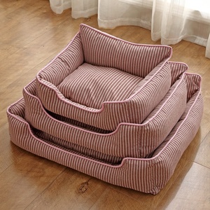 Antiestático Beige/Gris Mascota Gato Gatito Cama Cojín Lavable Resistente a la suciedad Extraíble Cama para perros Casa - Product Image 3