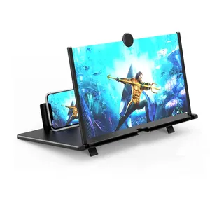 Magical Eyes-caring Mobile Phone Screen Amplifier 10 12 "desktop Lazy Foldable Pull Stand HD Creative Video Magnifying Glass