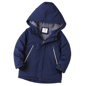 Vêtements d'hiver pour enfants, manteaux rembourrés pour bébés garçons, vestes en polaire chaudes à capuche pour garçons - Product Image 2