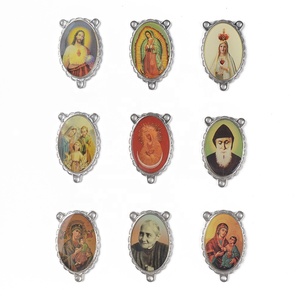 Colgante de medallones religiosos, centro de mesa para <span class=keywords><strong>la</strong></span> fabricación de rosarios religiosos - Product Image 4