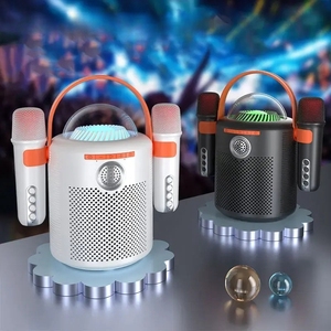 Y11 Portable Party Speaker with Wireless Microphone Outdoor <strong>Karaoke</strong> <strong>Mixer</strong> Blue Tooth Speakers with Atmosphere LED Light - Product Image 1
