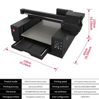 Impresora UV Plana de 6090 cm, Plotter de Inyección de Tinta Digital, Máquina de Impresión LED para Carcasas de Teléfono, Cerámica, Vidrio, Madera