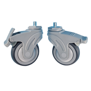 Unterstützt kundenspezifische Modelle Komplette medizinische Bett-Schraubstangen Medizinische geräuschlose Rollen 4 Zoll Universal-Bremsräder - Product Image 2