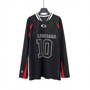 Paris High-Version <span class=keywords><strong>B</strong></span> Brand 2026 Nuova Serie Collaborativa Ricamata in Rete con Scollo <span class=keywords><strong>a</strong></span> <span class=keywords><strong>O</strong></span>, Silhouette Colorblock, Vestibilità Ampia, 280g, con Scritta - Product Image 1