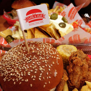 Dekorasi kelas makanan sekali pakai, kue Sandwich, Logo kustom stik Burger, bendera tusuk gigi - Product Image 1