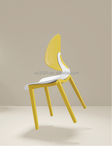 Chaises de bureau ergonomiques bleues confortables à quatre pieds pour usage domestique, à prix abordable - Product Image 5