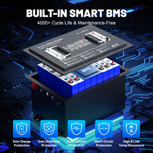 Batería de Litio para Carro de Golf de 48V 105Ah, Batería LiFePO4 de 105Ah 250A con Medidor SOC Bluetooth para CLUB CAR <span class=keywords><strong>Yamaha</strong></span> EZGO - Product Image 4