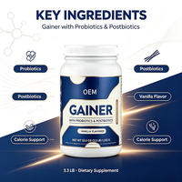 Poudre Protéinée Mass Gainer 1250 Calories, Complexe de Whey avec Créatine et BCAA pour la Prise de Masse Musculaire et la Récupération Post-Entraînement