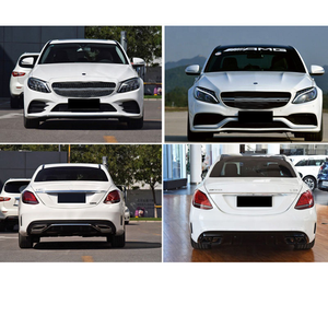 Kits de carrocería de parachoques delantero de coche de gran cantidad para Mercedes Benz Clase C C200L modificado <span class=keywords><strong>C63</strong></span> <span class=keywords><strong>AMG</strong></span> 2015 2016 <span class=keywords><strong>2017</strong></span> 2018 - Product Image 5