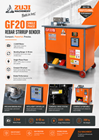 Machine de cintrage automatique d'étriers en acier au carbone haute productivité 380V 220V personnalisée en usine GF20 CNC