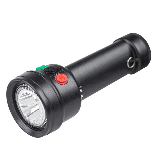 Foxhawk Waterproof LED 3.7V Red Green White 3 Color Light Rail Signal Light Portable Flashlight with Shoulder Strap Plastic