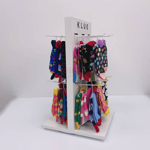 Truy cập treo vớ kệ trưng bày và đứng tùy chỉnh Pop hai mặt bằng gỗ Rack hiển thị cho cửa hàng quần áo - Product Image 2
