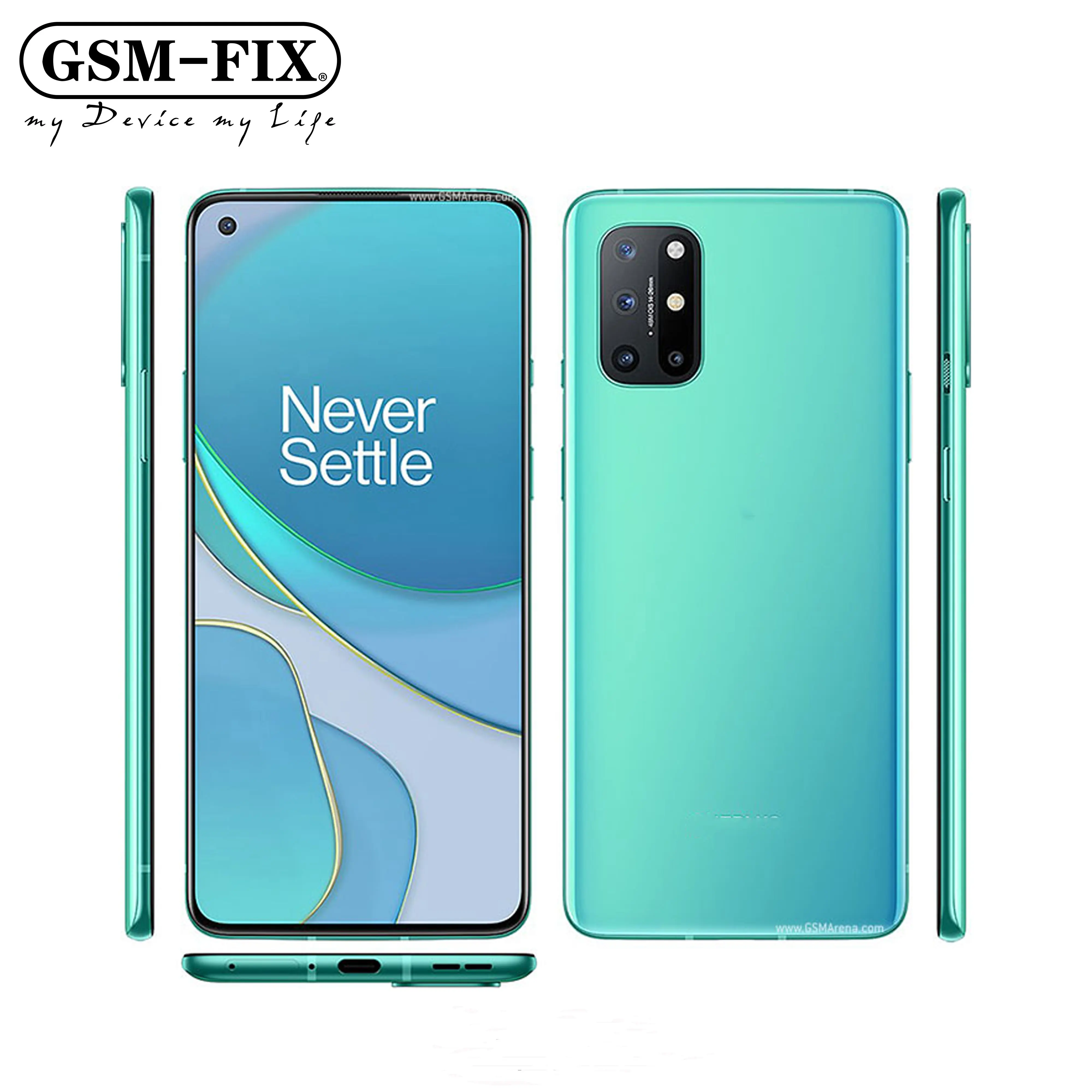 GSM-FIX Hot Selling OnePlus 8T 8GB/12GB 128GB/256GB Mobile Phone 120Hz Display SN 865 65W Warp Charge For One plus 8T Smartphone