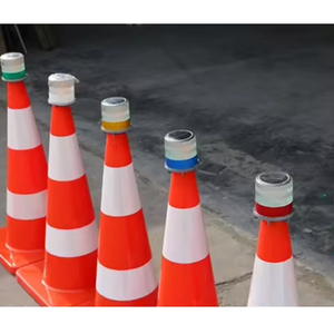 Năng lượng mặt trời <span class=keywords><strong>Powered</strong></span> cảnh báo giao thông ánh sáng năng lượng mặt trời cảnh báo đèn hiệu ánh sáng cho giao thông nón - Product Image 6