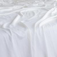 Draps de lit en tissu de viscose de bambou 100% blanc de luxe 300 fils
