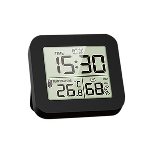 Hygrometer Clock <b>Timer</b> 12 24 Hour Switch Dual Alarm Temperature Humidity Display Desk Clock - Product Image 2