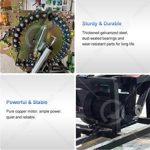 OCEAN Empacadora De Heno Motor De Gasolina Mini Silage Bagger Compact Hay Baler for Walk Behind Tractor - Product Image 3