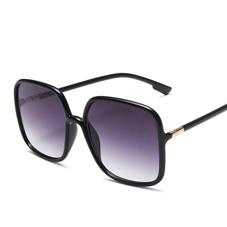 Mode Big Frame Frauen Farbverlauf Sonnenbrille Metalls ch arnier Trendy Shade Bestseller Sonnenbrille Weiblich UV400