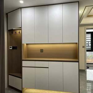 Mueble Zapatero de Madera Maciza de Tamaño Personalizado para Entrada y Sala de Estar, Mueble Ecológico para Hoteles - Product Image 1