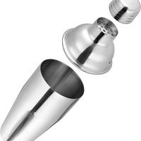 Kit de barman en acier inoxydable 750 ml, shaker à martini avec passoire intégrée, professionnel, moderne, poli haute brillance, réutilisable, écologique